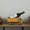 Vintiquewise Decorative Rustic Metal Yellow Single Bottle Truck Wine Holder for Tabletop or Countertop QI004538 - alternate 6